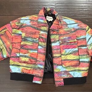 Rastah Colorful Striped Bomber Jacket